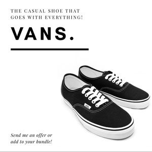 Black Vans.